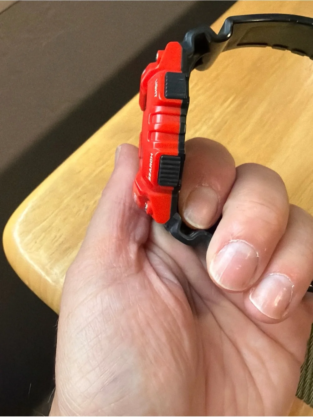 Casio Red and Black Tough Solar Illuminator Sport Watch